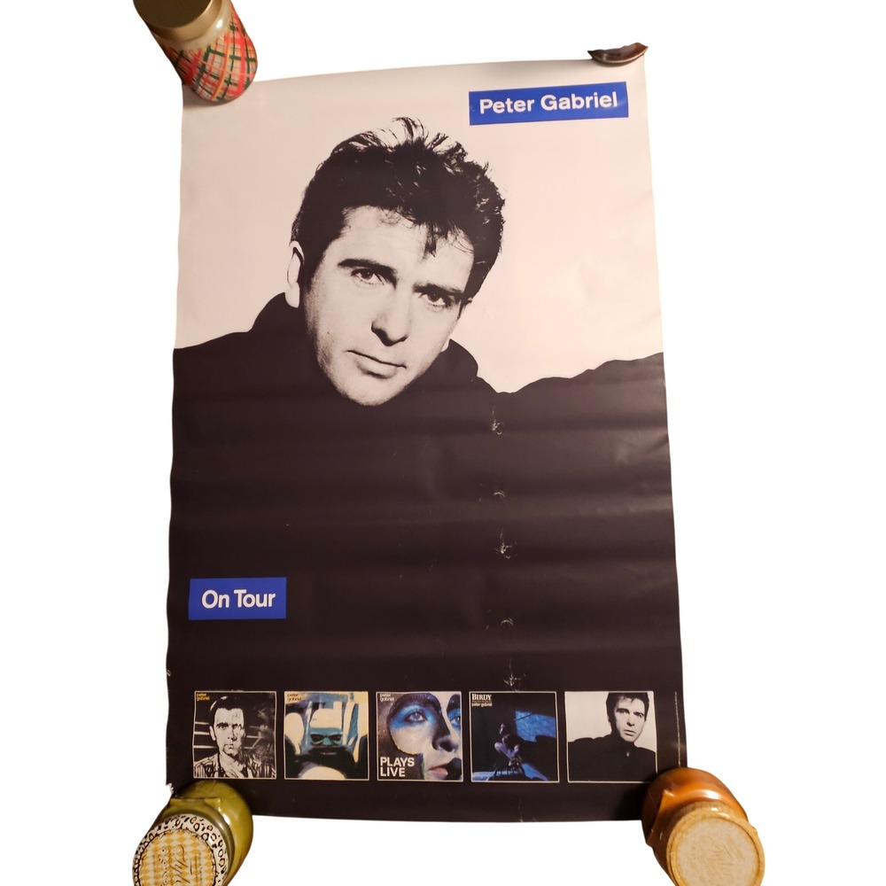Peter Gabriel Vintage 1986 Promo Tour Poster 23x35 The David Geffen Company